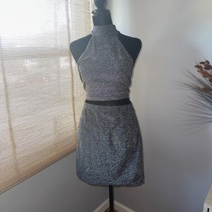 NEW YEARS EVER • SPARKLY 2 PIECE • SKIRT & CROP TOP